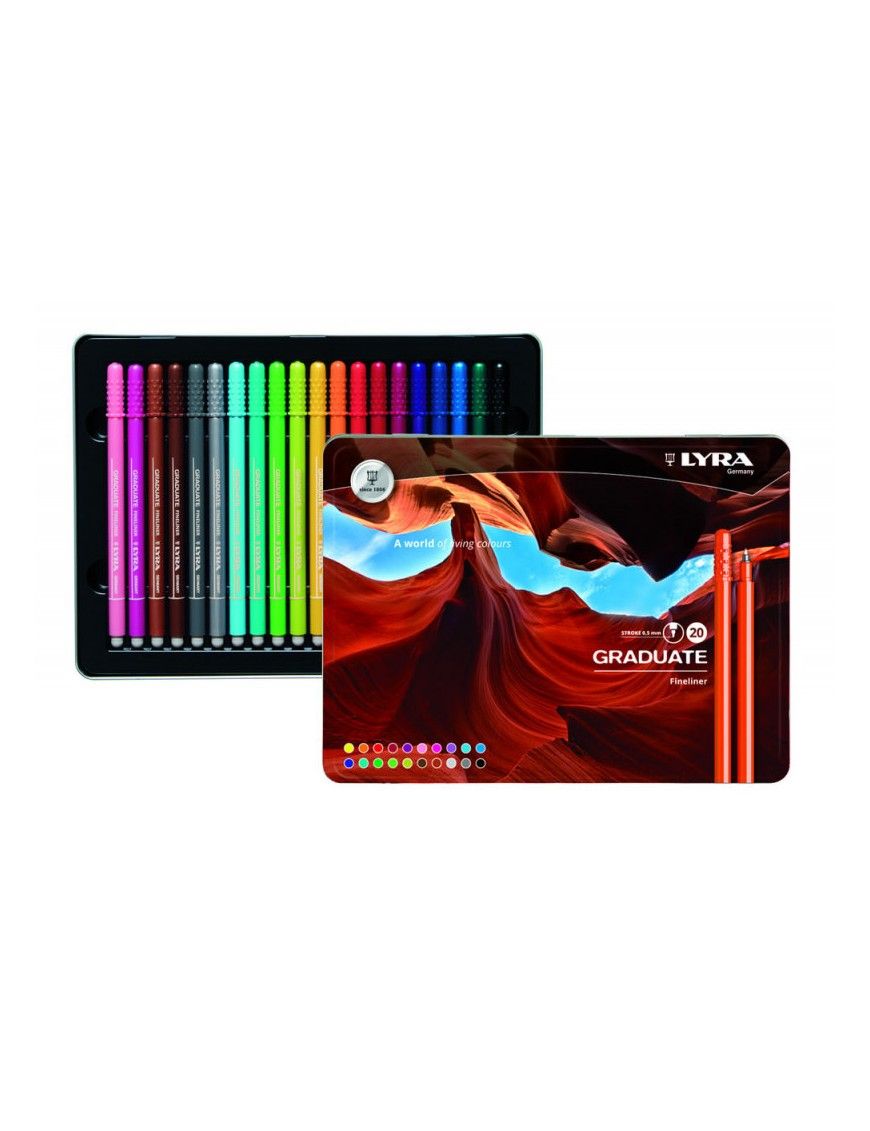 LYRA FINELINER METAL 20UDS