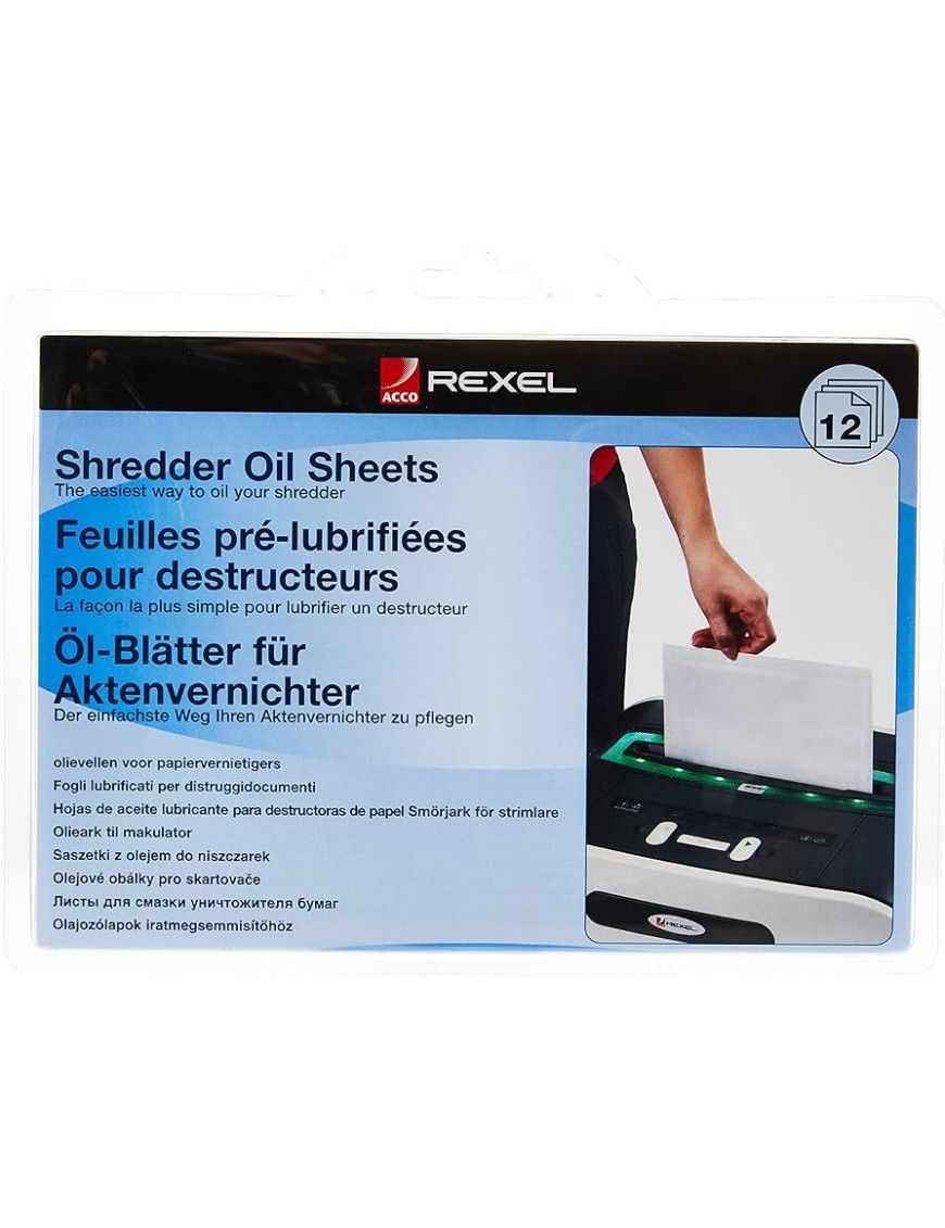 PACK 12 HOJAS LUBRICANTES REXEEL