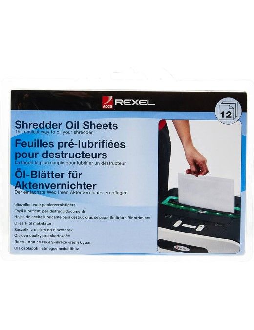 PACK 12 HOJAS LUBRICANTES REXEEL