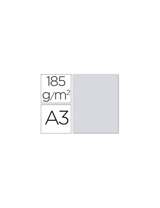 CARTULINA A3 METALIZADA PLATA PAQ 50
