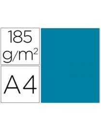 CARTULINA A4 AZUL CARIBE IRIS 185 G Nº 26