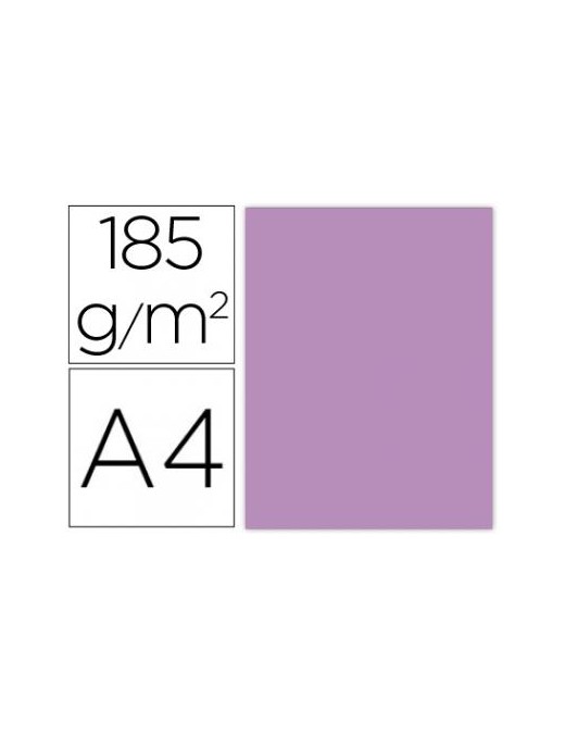 CARTULINA A4 MALVA Nº 86 IRIS 185GR.