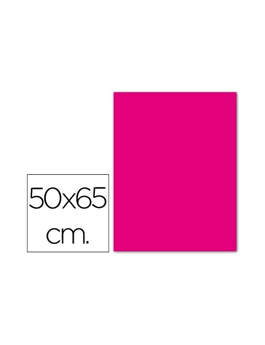 CARTULINA ROSA FLUOR 50X65 IRIS 185 GR.