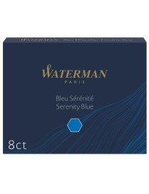 RECAMBIO PLUMA WATERMAN 8UDS LARGO AZUL
