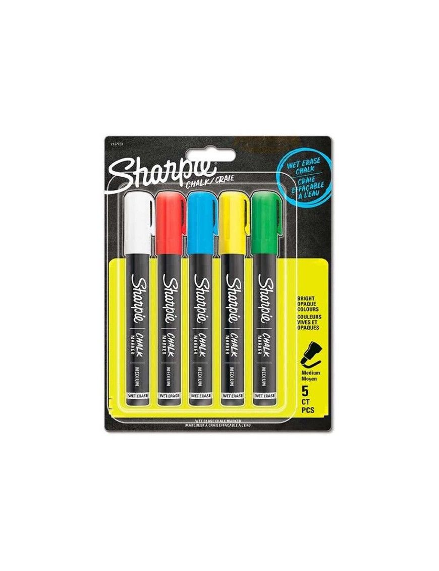 SHARPIE ROTULADOR TIZA PACK 5