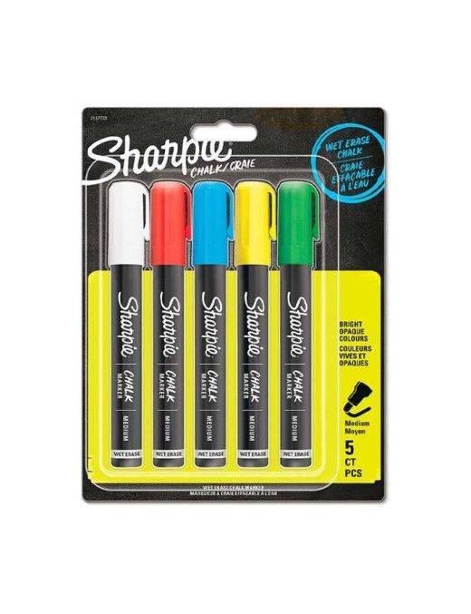 SHARPIE ROTULADOR TIZA PACK 5