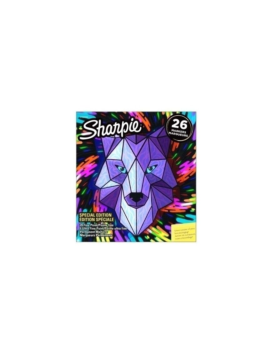 SHARPIE PCK WOLF 26 UDS SURTIDAS