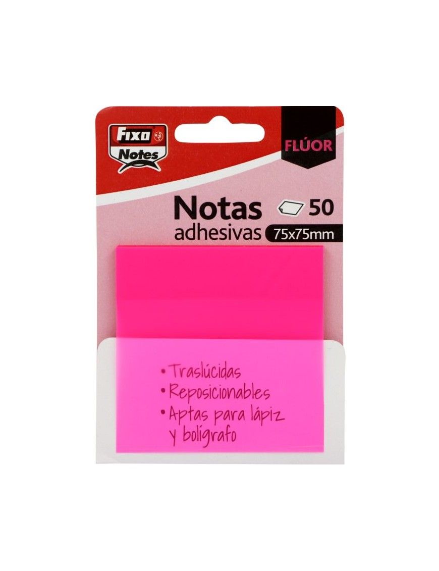 PACK 50 NOTAS ADHESIVAS 75X75 FUCSIA NEON