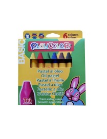 PLAYCOLOR PASTEL AL OLEO BASIC 6 COLORES