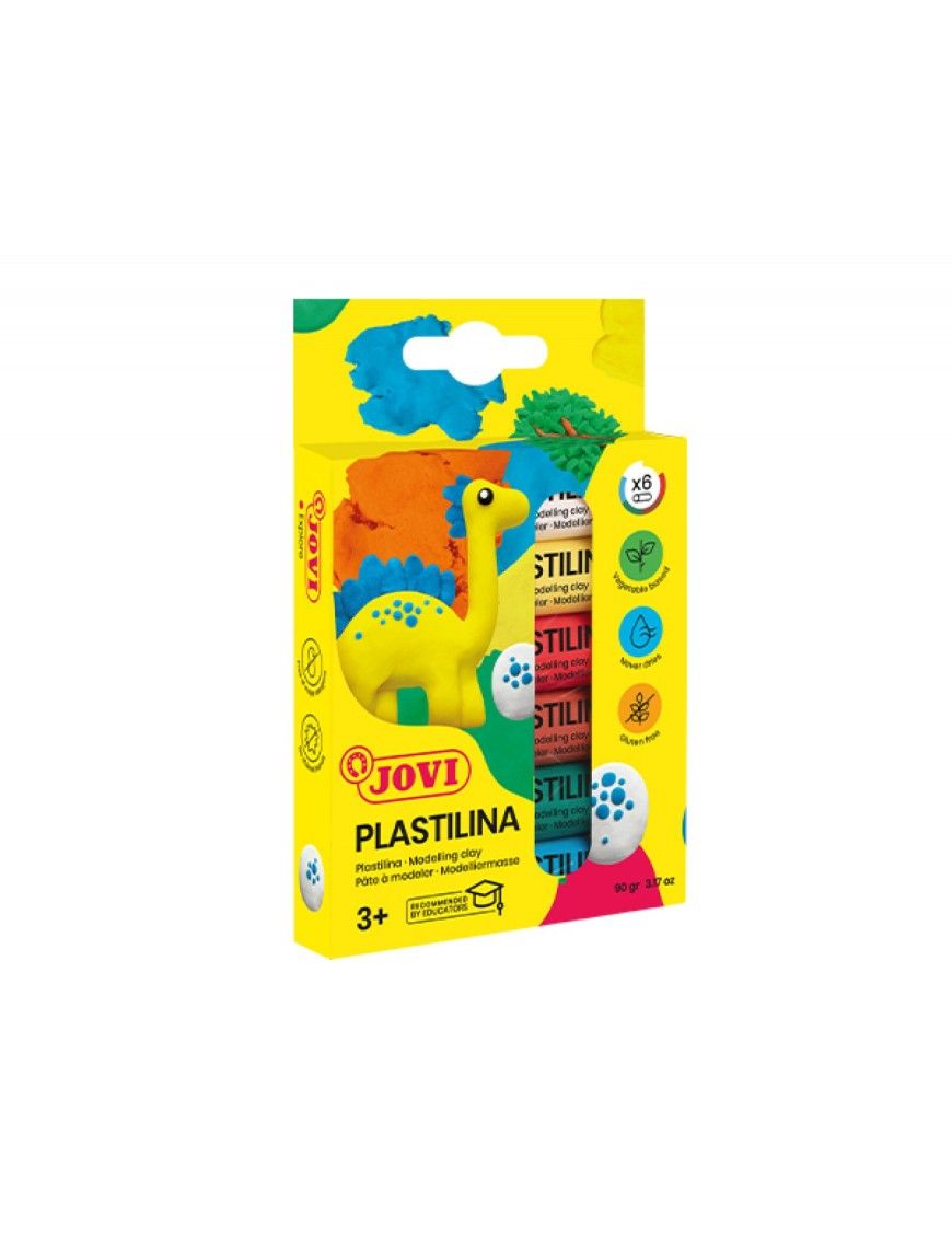 JOVI PLASTILINA 6 BARRAS COL SURTIDOS