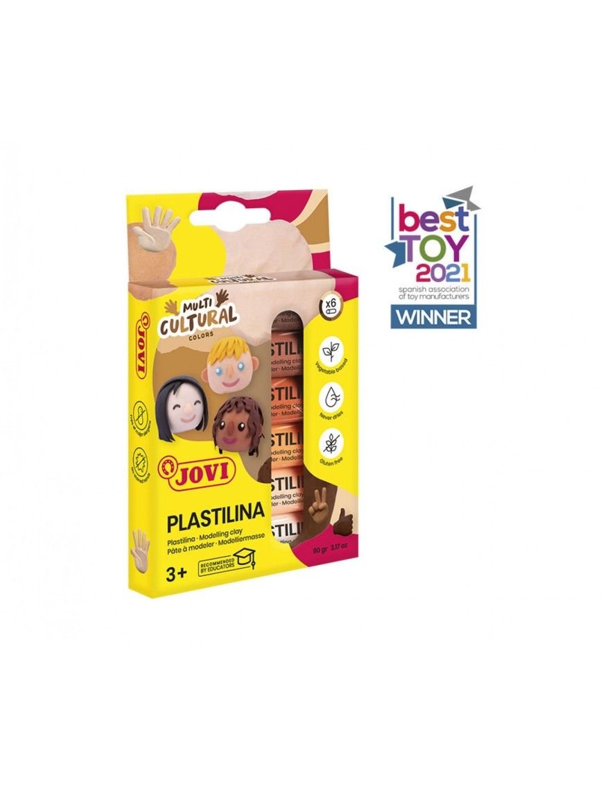 JOVI PLASTILINA 6 BARRAS COL MULTICULTURAL