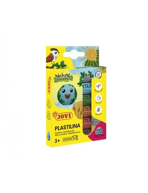 JOVI PLASTILINA 6 BARRAS COL NATURE