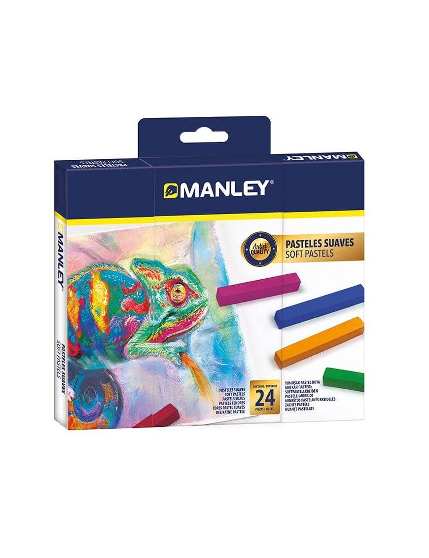 MANLEY SET CREATIVO 24 SOFT PASTELS