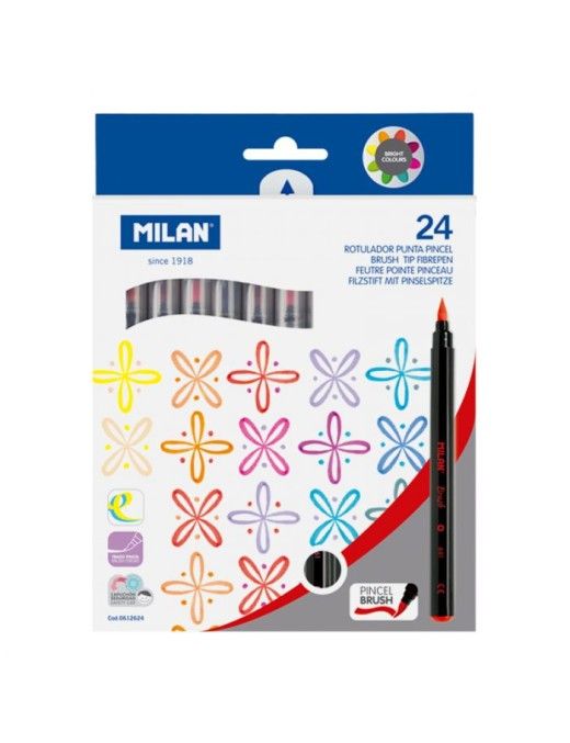 ESTUCHE 24 ROT PUNTA PINCEL MILAN