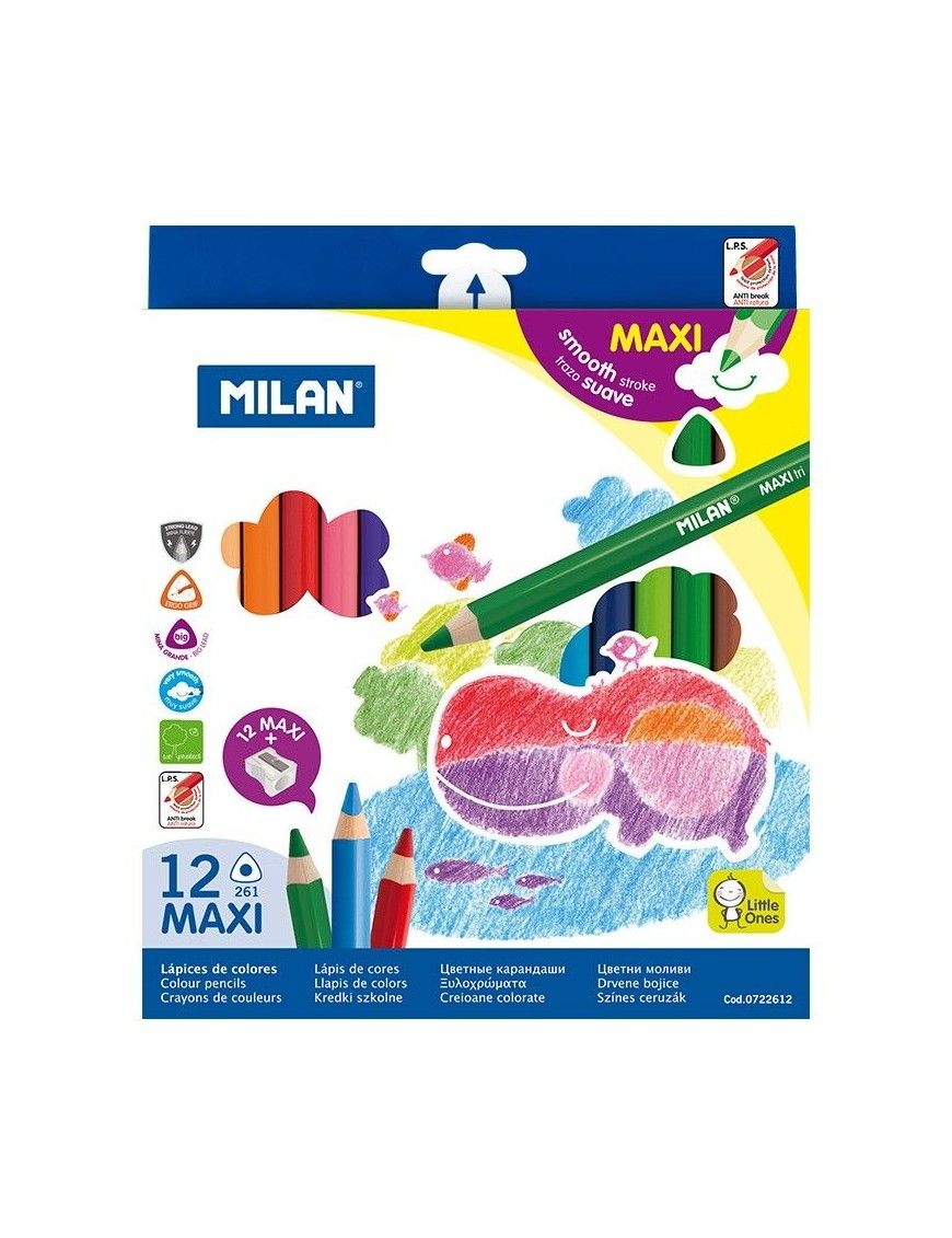 CAJA 12 LAPICES MAXI SUPER SOFT