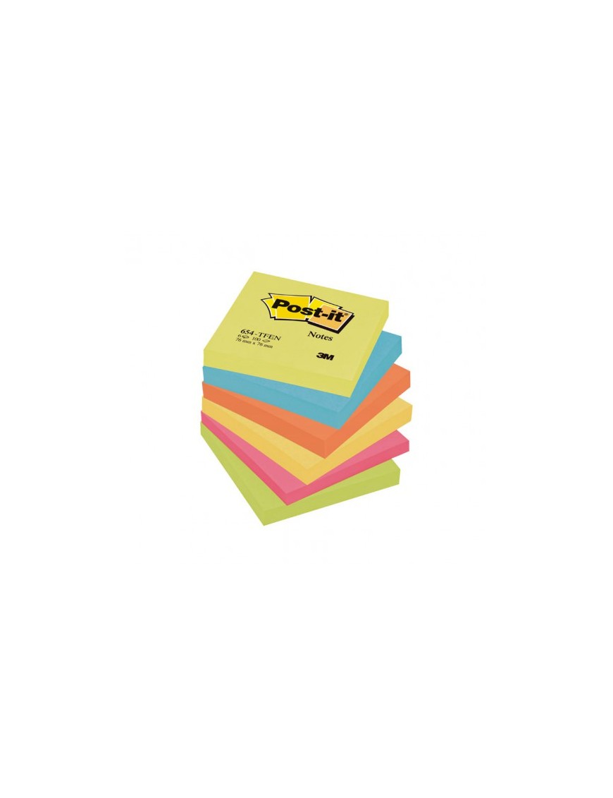 POST-IT BLOCS NOTAS 654 GAMA ENERGETIC NEÓN 76X76