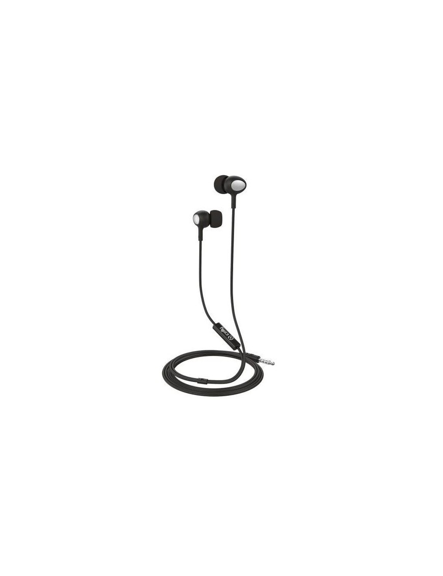 CELLY AURICULAR JACK 3.5 STEREO CON MICROFONO NEGR