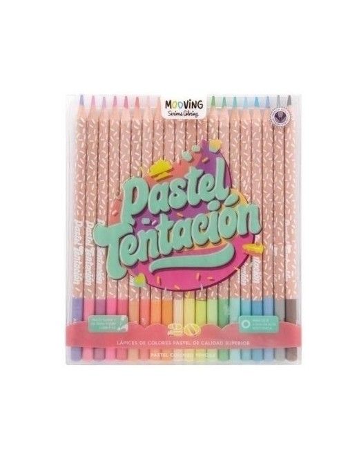 COLORING MOOVING LAPICES PASTEL 20