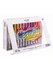 COLORING MARCADORES ACRILICOS PINCEL DE 12