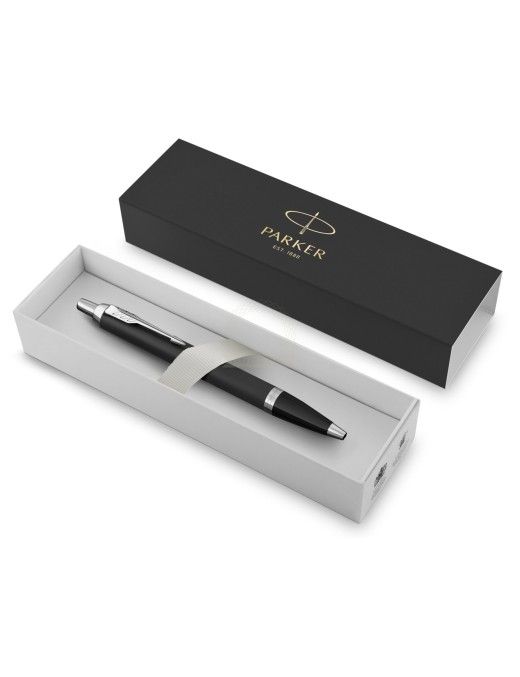 Parker IM Matte Black CT Ballpoint Pen Medium Blue