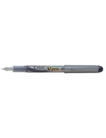 PILOT PLUMA V-PEN SILVER NEGRO SVP-4M
