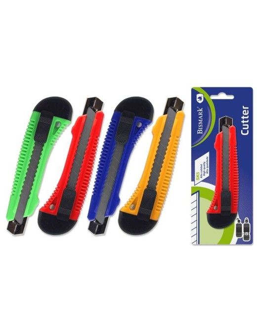 CUTTER 18 MM GUIA METALICA BLISTER BAT