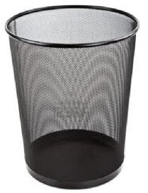 PAPELERA REJILLA NEGRO POESSA