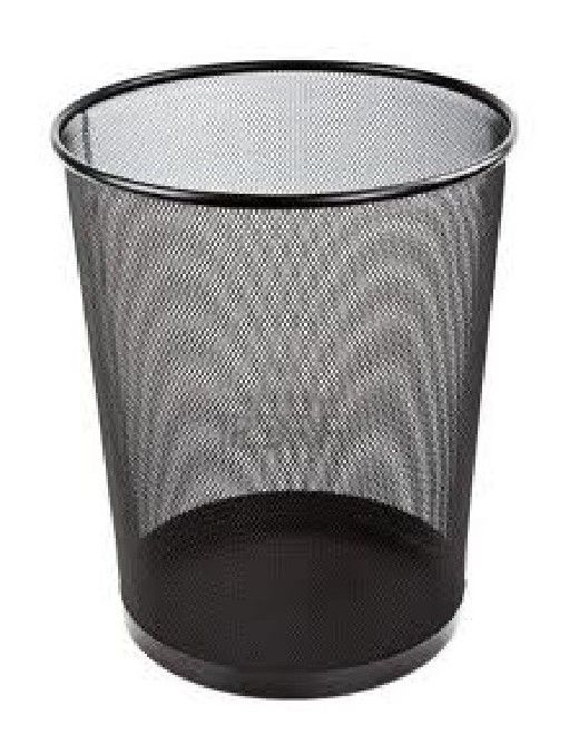 PAPELERA REJILLA NEGRO POESSA