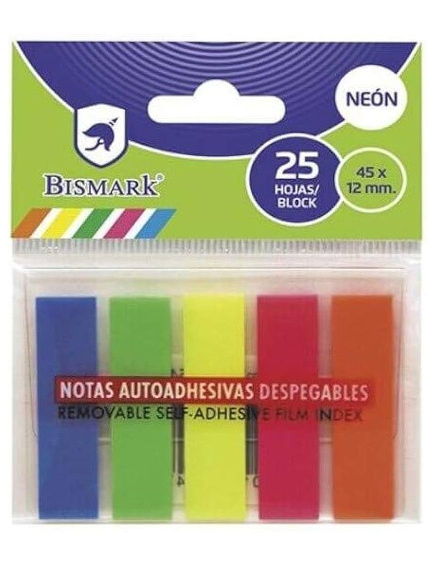 BANDERITAS 5 COLORES BISMARK