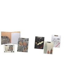 CARPETA PINZA VINTAGE C GOMA Y LIBRETA 30H