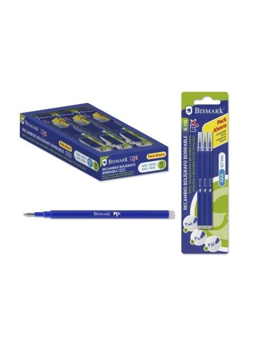 BLISTER 3 RECAMBIO BOLI AZUL BORRABLE BISMARK