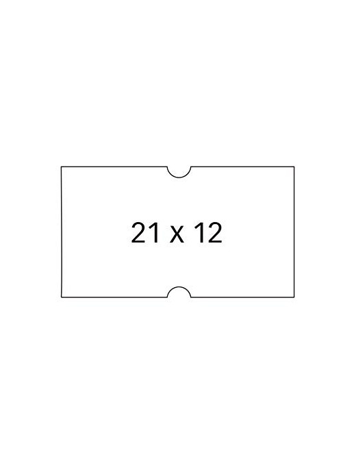 ETIQUETA ETIQUETADORA 21X12 BLANCA REMV. 1 LINEA