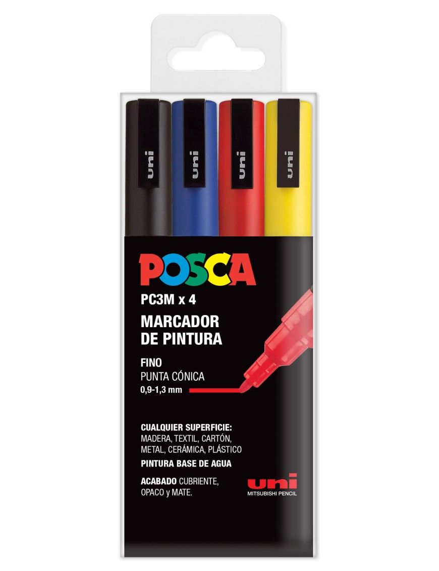 ESTUCHE POSCA SURTIDO PC3M/4C BASIC