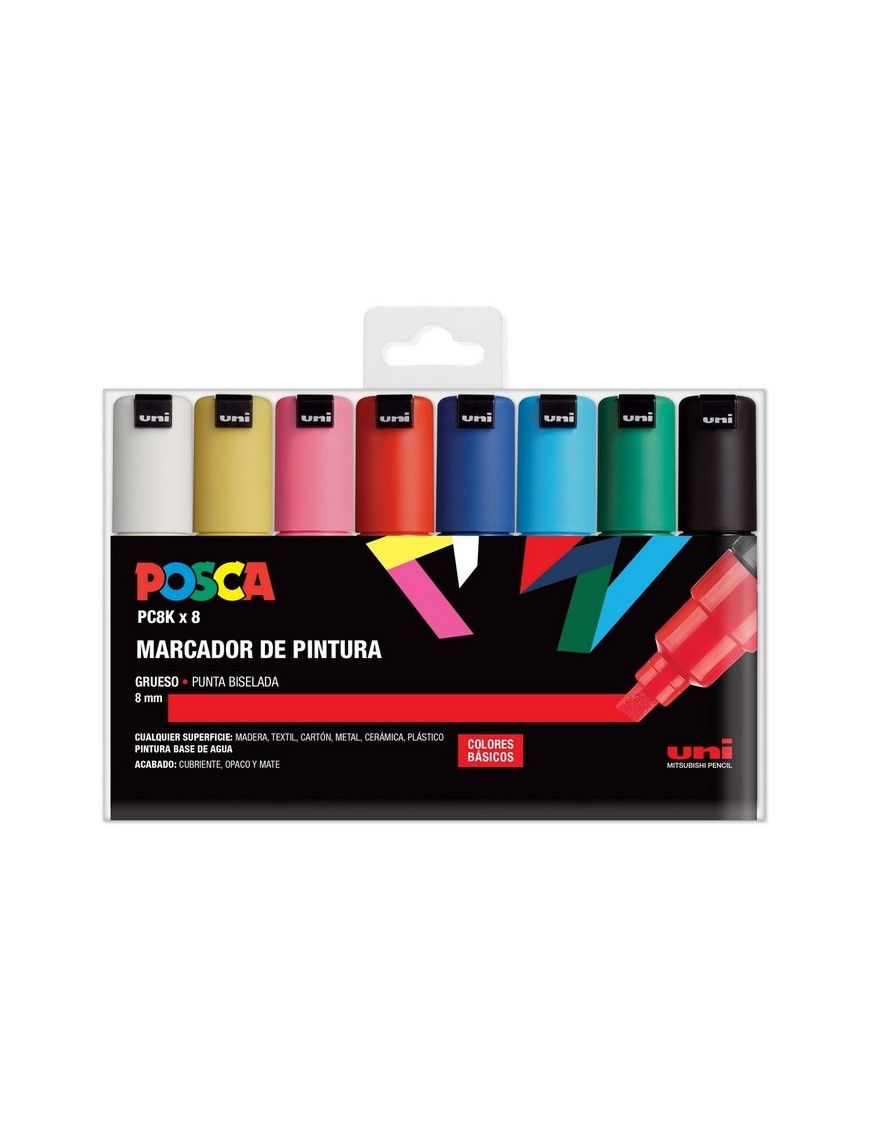 POSCA PC-8 8 SURTIDO BASIC