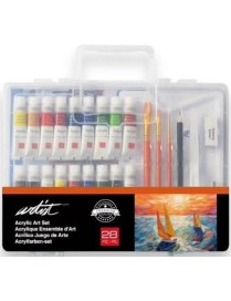 MALETIN INICIACION ARTIST DIBUJO ACRILICA 28 PZAS
