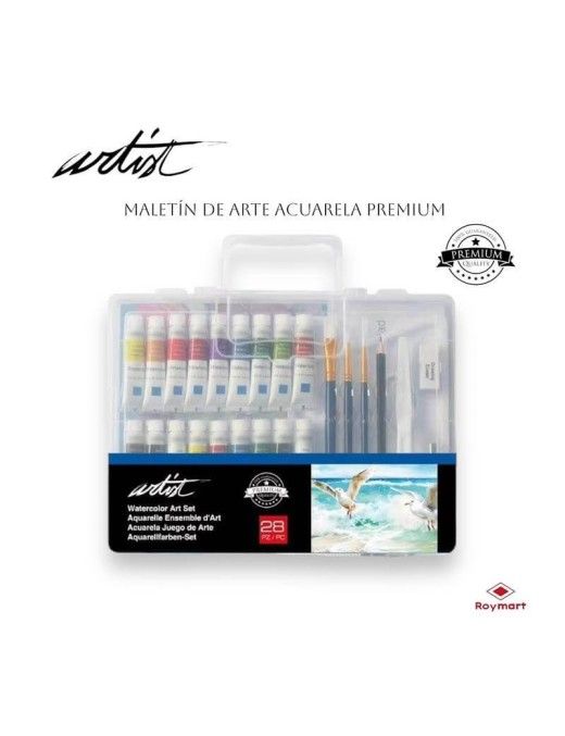 MALETIN INICIACION ARTIST DIBUJO ACUARELA 28 PZAS