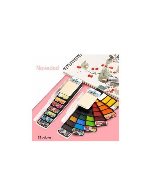 CAJA ABANICO 25 PROFESSIONAL WATER COLOR