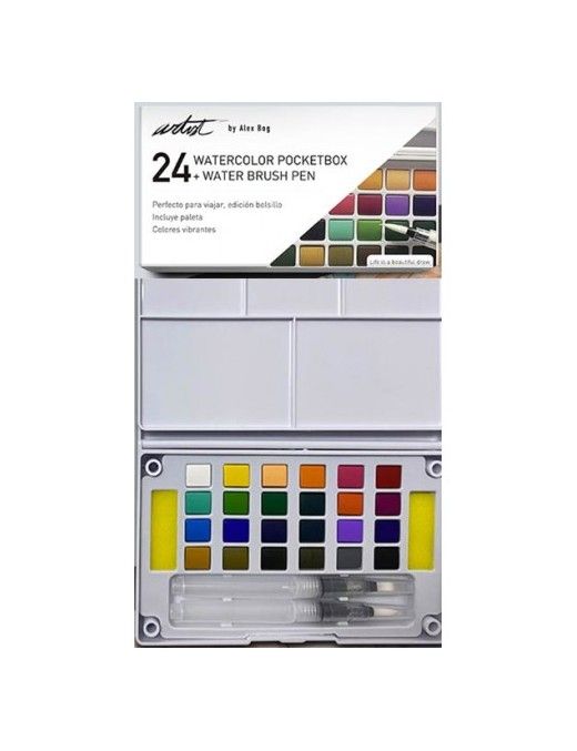 CAJA 24 ACUARELAS POCKETBOX ARTIST
