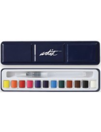 CAJA 12 ACUARELAS TINBOX ARTIST