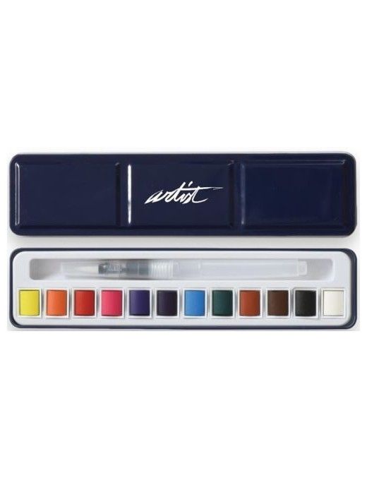 CAJA 12 ACUARELAS TINBOX ARTIST