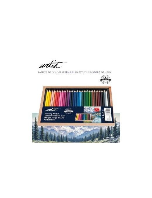 ESTUCHE ARTIST MADERA DE HAYA 36. PREMIUM