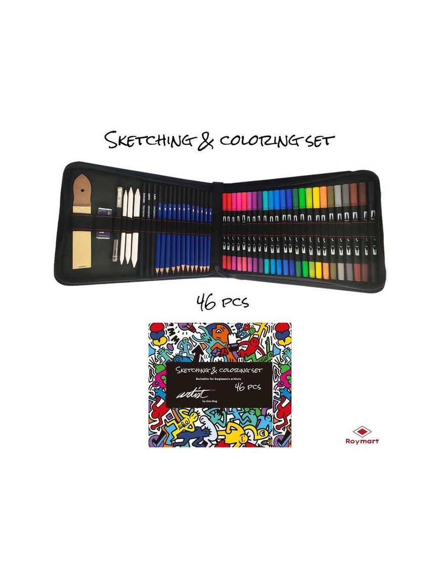 ESTUCHE SKETCH 46 PIEZAS