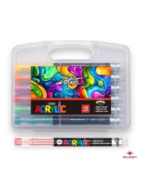 ESTUCHE MALETIN ACRILICOSREAL BRUSH 36 COL