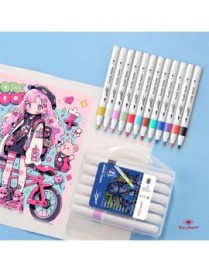 ESTUCHE MALETIN ACRILICOS PRIME PRICE 12 COLORES