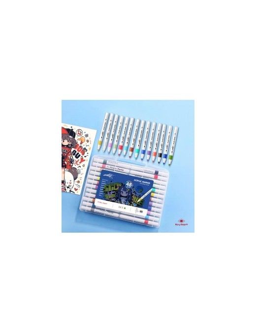 ESTUCHE MALETIN ACRILICOS PRIME PRICE 48 COLORES