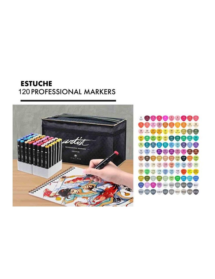 LUXURY CANVAS GAMA ARTIST 120 COLORES