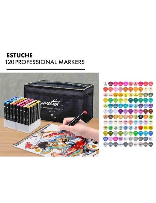 LUXURY CANVAS GAMA ARTIST 120 COLORES