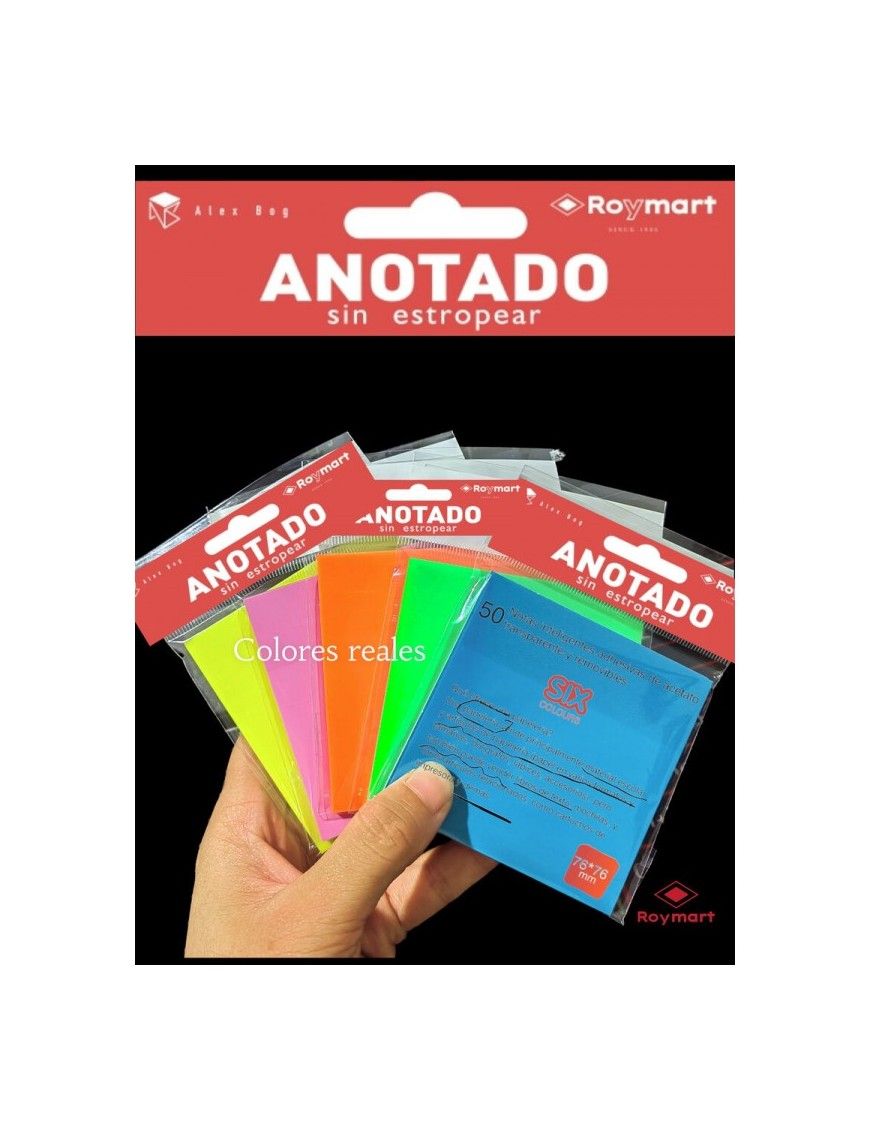 PAQUETE 50 NOTAS INTELIGENTES ACETATO AMARILLO