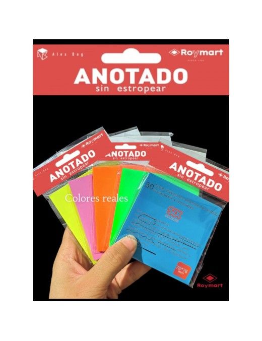 PAQUETE 50 NOTAS INTELIGENTES ACETATO AMARILLO