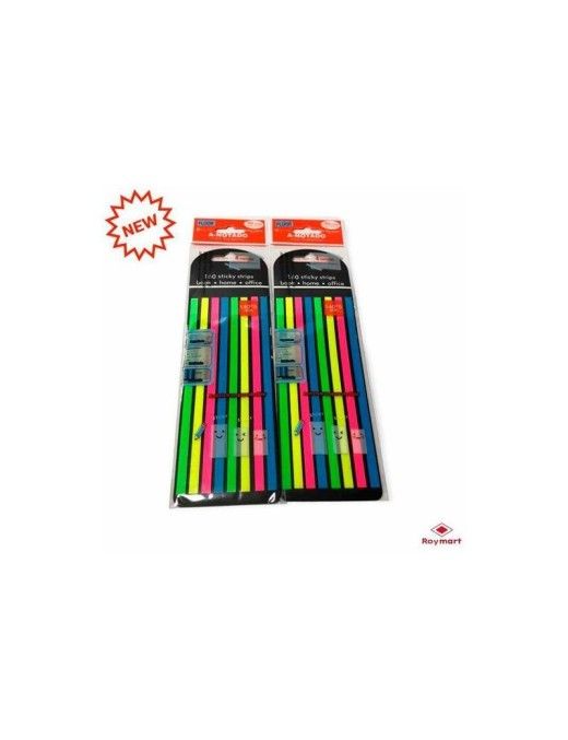 PAQUETE 160 NOTAS SEÑALADORAS LINEAS ACETATO TRANS